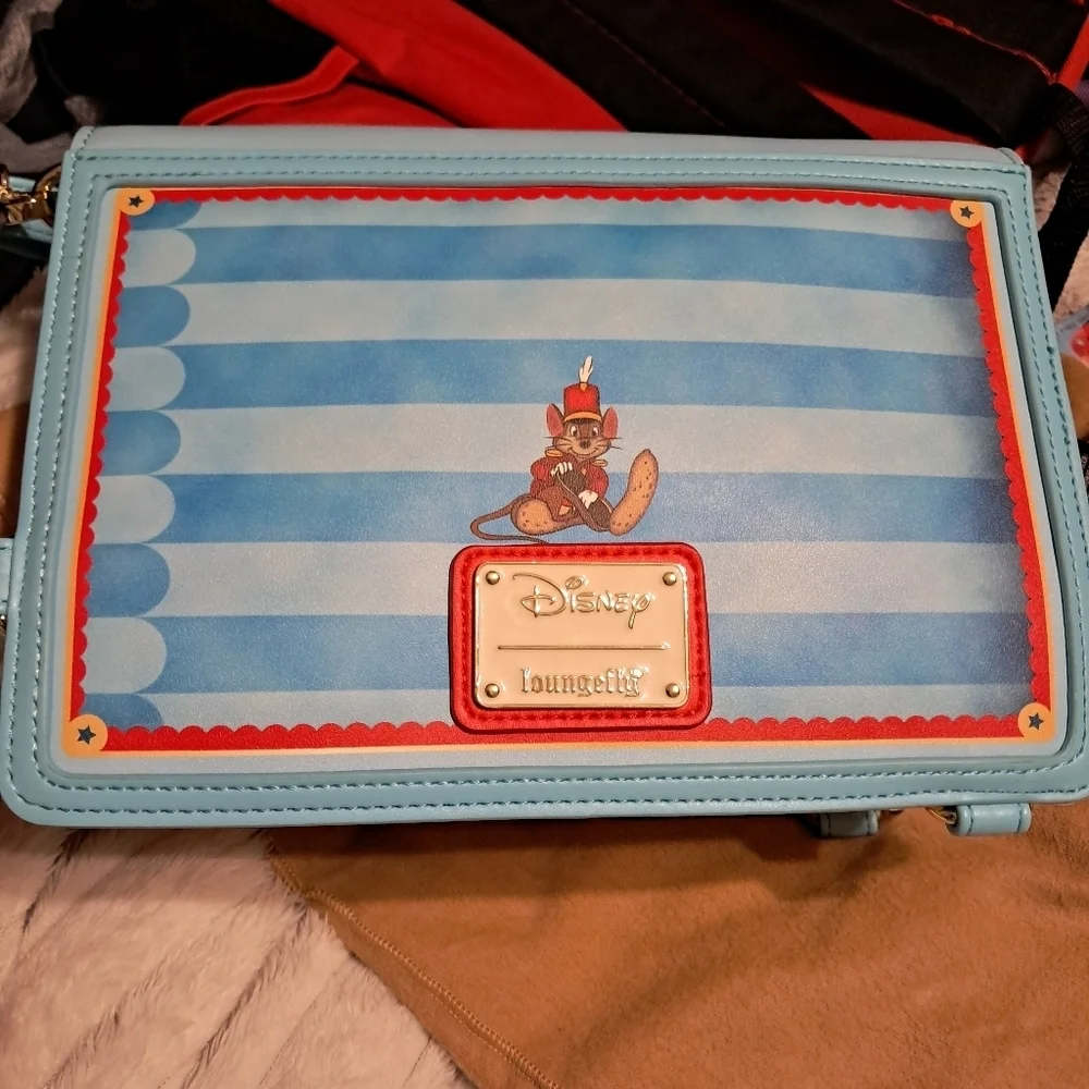 NWT Loungefly Disney Dumbo Book Series Convertible Crossbody Bag and Wallet